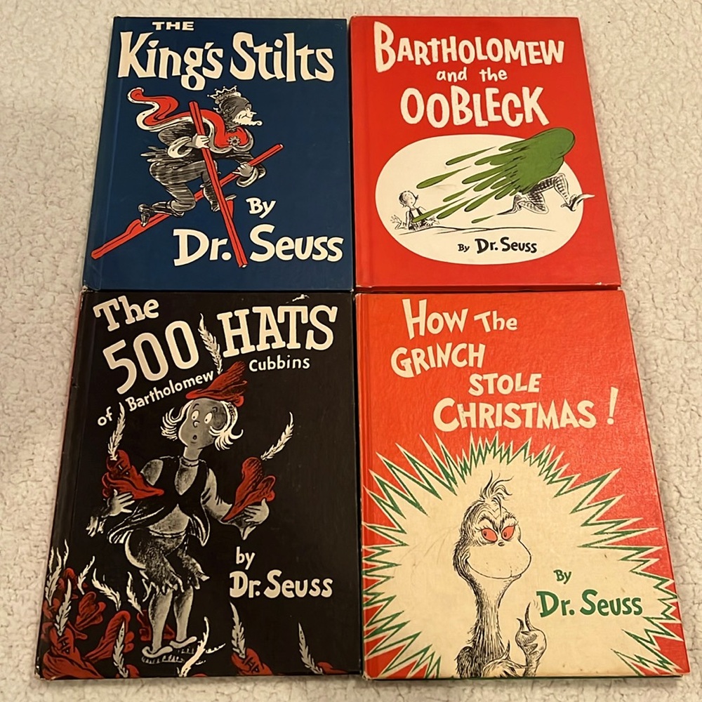 Vintage Dr Seuss Book Club Collection Set of 4